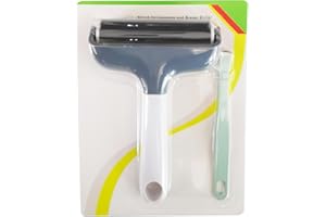 BEASERT Brayer Roller Matte Pinzette Entferner Werkzeug Set 3.8-Zoll Brayer Stamping Roller Tools für Cricut/Silhouette/Bruder Crafting Printmaking Stoff Crafting und T-Shirts Wärmeübertragung Projekte (Grau)
