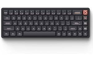 IQUNIX Magi65 Low Profile Mechanical Keyboard Wireless 65% Keyboard Ultra Slim for Creamy Typing, Hot Swappable, RGB Backlit, PBT Keycaps, Aluminum Case, BT/2.4G/USB-C, for Mac/Windows (Black)