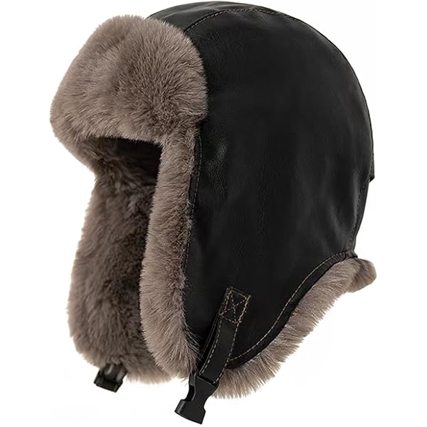Fur Lined Winter Bomber Hat Bomber Hat Winter Warm Ushanka Trapper