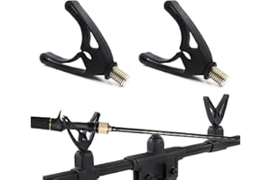 Tigmew 2 Stücke Rutenauflage U-Form Gute Flexibilität und nicht leicht zu brechen Die Oberfläche ist glatt und zerkratzt die Angelrute nicht für Alle Rutenhalter Rutenständer Rod Pod und Bank Stick