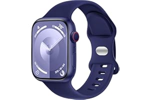 Charlam Pasek kompatybilny z Apple Watch 38 mm, 40 mm, 42 mm, 44 mm, 41 mm, 45 mm, 49 mm, dla kobiet i mężczyzn, sportowy silikon, zapasowy pasek kompatybilny z iWatch SE Series 9, 8, 7, 6, 5, 4, 3,
