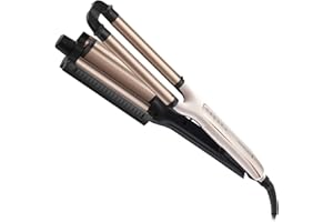 Remington PROluxe 4-in-1 Hair Waver, Creates 4 different Wavy Styles (Adjustable Barrel, OPTIheat Technology Long-Lasting Results, PRO+ 185°C Healthier Styling, 30 Second Heat Up, 150°C-210°C) CI91AW