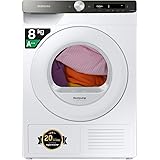 Samsung Asciugatrice Ai Control, DV80T5220TT/S3, 8 Kg, Pompa di Calore, Wifi, Sensore Optimal Dry, Filtro 2 in 1, Carica Fron