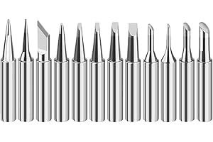HUATEEN Puntas de Soldador para Estaciones de Soldadura,12 PCS 900M Estacion de Soldadura Puntas de Repuesto para Equipos y Accesorios