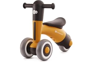KK KINDERKRAFT Kinderkraft MINIBI Bici senza pedali 1 anno, Bicicletta leggere per bambini, Sedile regolabile, Facile da pulire, Giallo