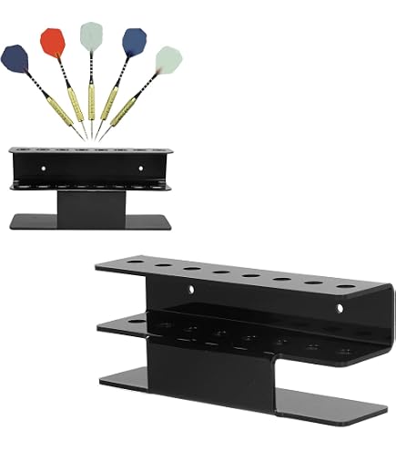 Support De Fléchettes En Bois Massif Pour 24 Fléchettes – Rangement Incliné Et Décoratif