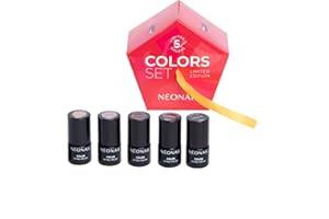 NÉONAIL NEONAIL Colors Set Zestaw świąteczny z 5 lakierami hybrydowymi
