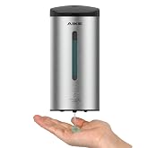 AIKE AK1205E Automatic Wall Mounted Soap Dispenser, Large Capacity Stainless Steel for Dining Room and Bathroom