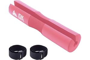 Barbell Squat Pad Peak Supps - (Fits Olympic Bars, Fastening Straps Included)