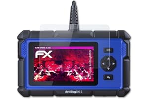 atFoliX Glasfolie kompatibel mit Topdon ArtiDiag600 S Panzerfolie, 9H Hybrid-Glass FX Schutzpanzer Folie