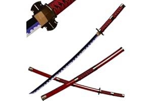 ACTASITEMS Épées Roronoa Zoro Épée en Bois Anime Cosplay - 104cm, Katana -Kitetsu