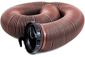 Valterra D04-0082 10' brązowy EZ standardowy wąż spustowy z adapterem