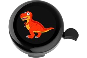 YeloYolker Kids Bike Bell, Cute Dinosaur Ring Bell for Boys, Toddlers, Children's Bicycle Handlebar Accessory for Tricycle, Scooter, Balance Bike