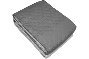 Caritex Copriletto Trapuntato Santorini per Letto Singolo, in Microfibra, Bicolore e Reversibile - Trapuntino Ideale per la Primavera e Autunno - 160x260 cm M608 [Grigio Scuro - Grigio Chiaro]