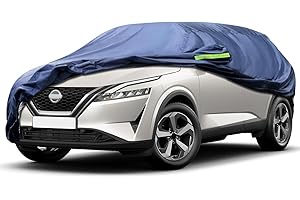 Svnqney Autoabdeckplane 10 Schichten Vollgarage Autoabdeckung Vollgarage Staubdicht Wasserdicht Autohülle Autoplane Car Cover für Nissan Qashqai 2006-2022
