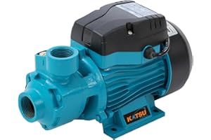 KATSU Tools Electric Centrifugal Water Pump 1/2 HP for Clean Water - Suitable for Home Pond Garden Farm Tank, Model 151111