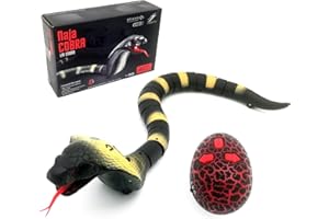 Gosyfeti Remote Control Snake Toy, RC Realistic Snake Joke Trick Pranke Toy, Electric Controlled Snake for Cat Pet, Kid's Boy's Adult's Funny Birthday Gift (Grey)