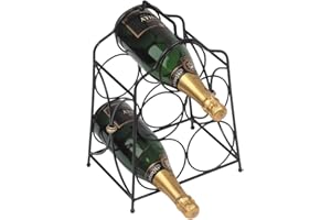 Rta From Samuel Groves 5-Bottle Castello Black Metal Wine Rack
