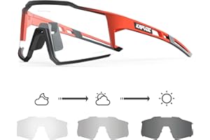 KAPVOE Photochromic Cycling Glasses Men Women MTB BMX Clear Sports Sunglasses Running