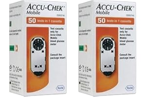 ROCHE DIAGNOSTICS Cassette de prueba móvil Accu Chek 1x50 (paquete de 2)