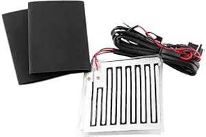 KEENSO 12V Cuscinetti Riscaldati Manubrio, Universale per moto riscaldato cuscinetti riscaldati manubrio, riscaldato per pastiglie, manopole riscaldate invernali per moto Inserti manubrio