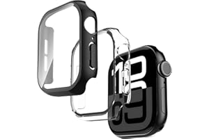 AOKUMA [2 Pack for Apple Watch Series 11 GPS 46mm Screen Protector + Case,Overall Protective Cover with Built-in Tempered Glass Film, [Anti-Scratch] Military Grade Shockproof