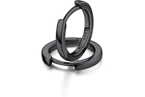 FaithHeart 925 Silber Ohrstecker für Damen Mädchen Kleine Knorpel Ohrringe Huggies Creolen Helix Piercings Silberohrringe 6mm bis 12mm auswählbar Ohrschmuck