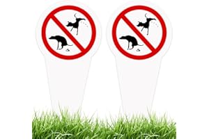 SGZIOO 2 Stück Kein Hundeklo Schild, 30 x 15 cm, Schild Kein Hundeklo aus PVC, schild Hunde Kacken Verboten, Wetterfest UV-Schutz Keine Hundetoilette, Beidseitig Bedruckt