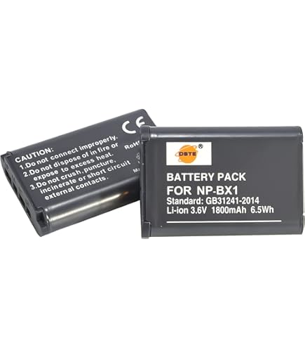 Batteria Ricambio Sony NP-BX1 - 2 Pezzi 1800mAh Per Fotocamere ZV-1F, RX100, RX10 - Foto 12