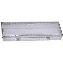 Scatola Porta Galleggianti Da Pesca | Trasparente E Resistente | Misura 25x7 Cm