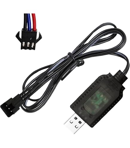 Set Di 2 Caricabatterie USB SM-2P Per Batterie Li-Ion 3,7V, Con Protezione Sovraccarico E LED Indicatore, Per Auto RC, Droni E Aerei