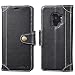 Produktbild Lensun Handyhülle für Samsung Galaxy S9 Handytasche mit Magnetverschluss Kartenfächern Standfunktion Flip Case Schutzhülle Ledertasche - Schwarz (GT-S9-BK)