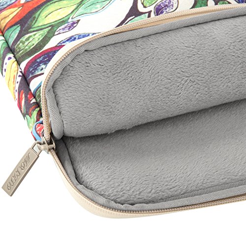 MOSISO Canvas Gewebe Laptop Hülle Sleeve Tasche für 13-13.3 Zoll MacBook Pro, MacBook Air, Notebook Computer, Liebe Baum - 3