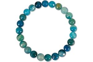 cotigo - Pulsera de Piedra Natural - Pulsera Hilo Elastico con Cuentas Piedra Natural - Distintas Piedras Semipreciosas para Mujer, Hombres Yoga Regalo