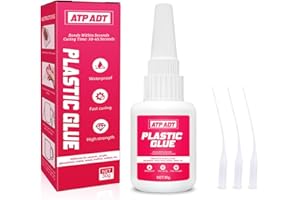 ATP ADT Colla per plastica 30g - Riparazione e incollaggio di plastica e altri materiali - Super istantanea per acrilico, modelli e artigianato fai da te