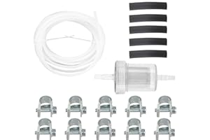 ESMUSSSEIN 5.1m Car Air Parking Heater Tube, 17 pcs Durable Diesel Heater Fuel Line Kit, Car Fuel Filter Crude Oil Heater with Tube Replacement Hose Clip Fuel Pipe Line for Web-asto-Ebers-pacher