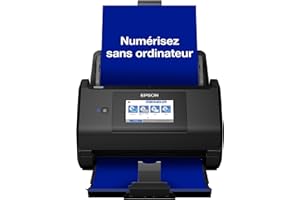 EPSON WorkForce ES-580W | Scanner de documents - 600 DPI, 35ppm/70ipm, A4, recto-verso, pas de PC nécessaire, ADF 100 feuilles, WiFi, écran tactile