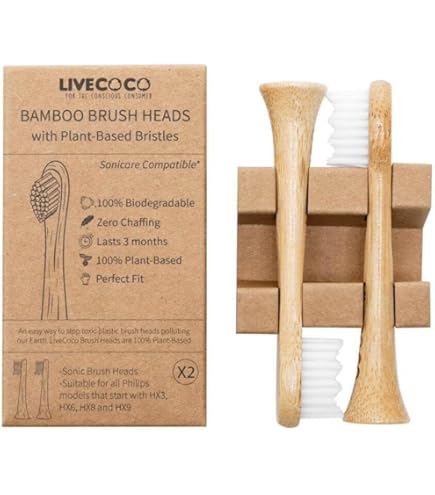 The Little Eco Company Recyclable Oral-B Compatible Toothbrush Heads Freepost Recycling Service 6 Pack Replacement Toothbrush Head Deep Clean Polish Set - View #4