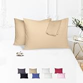 Vionel Home%100 Pamuk &Ccedil;izgili Saten Yastık Kılıfı | 50 x 70 cm 2'li | Paket (Balk&ouml;p&uuml;ğ&uuml;)