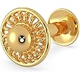 Malabar Gold & Diamonds 22k (916) Yellow Gold Nose Pin
