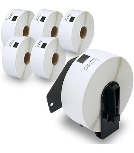 Etichette Adesive Compatibili Brother DK11241 - 10 Rotoli 152x102 Mm, Carta Termica, Con Telaio - Foto 9