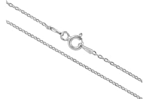 Aka Gioielli® - Chaîne Maille Forçat Limée 1.5 mm Argent Fin Sterling 925 Rhodié - Collier Femme Longueurs: 35 40 45 50 55 60 65 70 80 cm