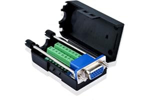 S SIENOC SIENOC DB15 VGA Femelle D-SUB 3 Rangée 15Pin Breakout Terminal Connector