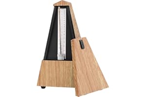 TINJE Piano Mechanical Metronome, Guitar Tower Violin Rhythm Pendulum Visual Beat Metronome High Precision Loud Sound Track Beat and Tempo for Bass Drum Violin Saxophone Musical Instruments