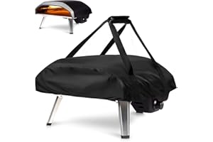 Hohong Cubierta para horno de pizza para Ooni koda 16, cubiertas para horno de pizza al aire libre, impermeable, tela Oxford, cubierta protectora para horno de pizza (66 x 60 x 22 cm)