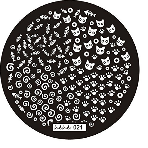 Amison Nail Art Image Stamp Stamping Plates Manicure Template Hehe Series (A)