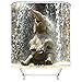 Produktbild Nibesser Duschvorhang Anti-Schimmel wasserdichter Textil Duschvorhang Elefant Digitaldruck mit 12 Duschvorhangringe für Badezimmer (180cmx200cm)