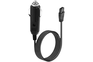 UOWW 12V/24V 10A Enchufe Cable de Repuesto para Nevera Coche, 120W Cable de Alimentación Encendedor Cigarrillos para Mini Refrigerador Portátil para Mobicool Coolbox Congelador, 2M Negro