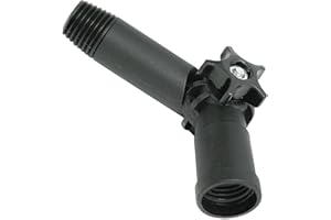 NEUSTANLO Articulación para barra telescópica, rosca alemana, con ajuste de ángulo de 11 niveles, ideal para diferentes accesorios