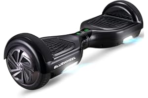 ‎BLUEWHEEL ELECTROMOBILITY Bluewheel 6,5" Premium Hoverboard HX310s, Hoverboard Kinder, Elektro Board, Deutsches Qualitätsunternehmen, Bluetooth Lautsprecher, Starker Dual Motor, LED (Black)